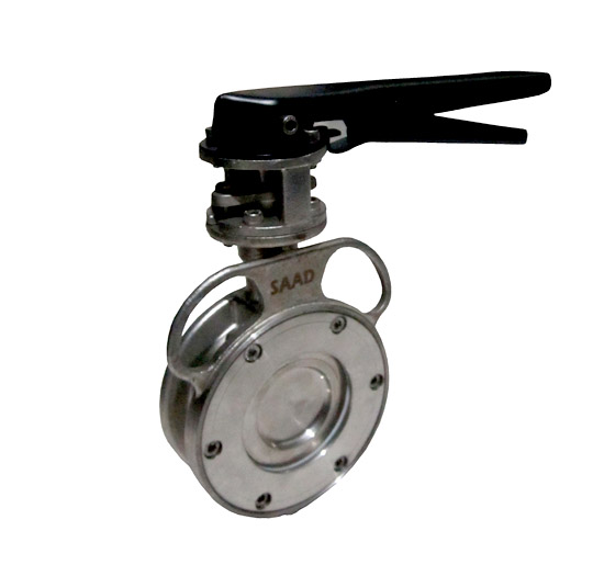 Double Offset Disc Butterfly Valve Wafer Type